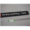 Image 4 : VINTAGE COCA COLA DOOR PUSH (TOTAL LENGTH 25 3/4 IN LONG)