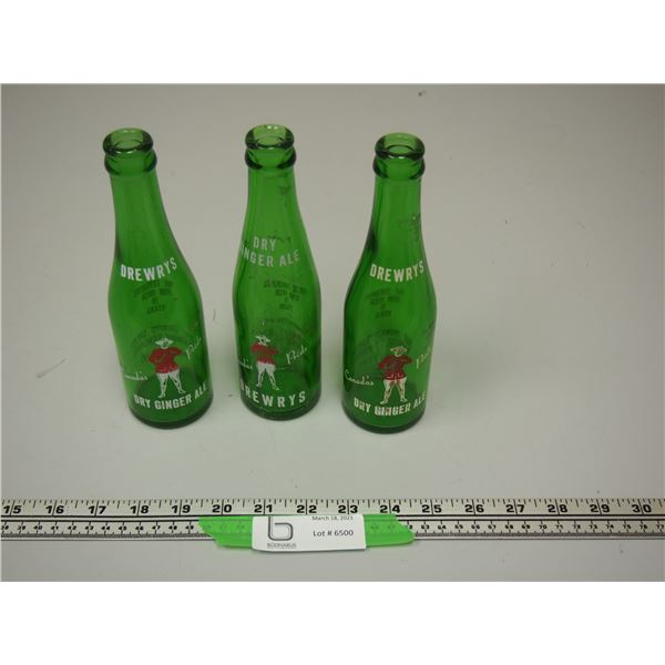 VINTAGE DREWRY'S DEY GINGER ALE 7 OZ POP BOTTLE (3)