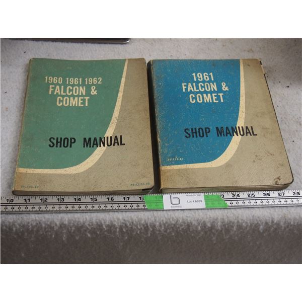 2X THE MONEY - 1960, 61, 62 Falcon and Comet Shop Manuals (2)