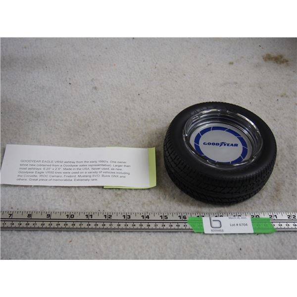 Goodyear Eagle VR50 Ashtray From Early 80s 6.25" by 2.5" Ashtray from Sales Rep (LIKE NEW)