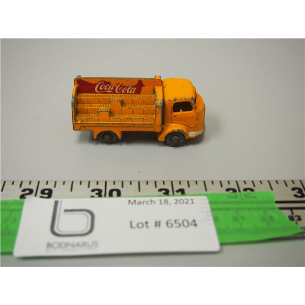 VINTAGE LESNEY NO 37 KARRIER BANTAN 2 TON COCA COLA TOY METAL TRUCK( 2 1/4 IN LONG)