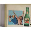 Image 2 : Vintage 7UP Cardboard Advertising Sign (C) 1965 (Store Window Display) 36.75 by 23.5"