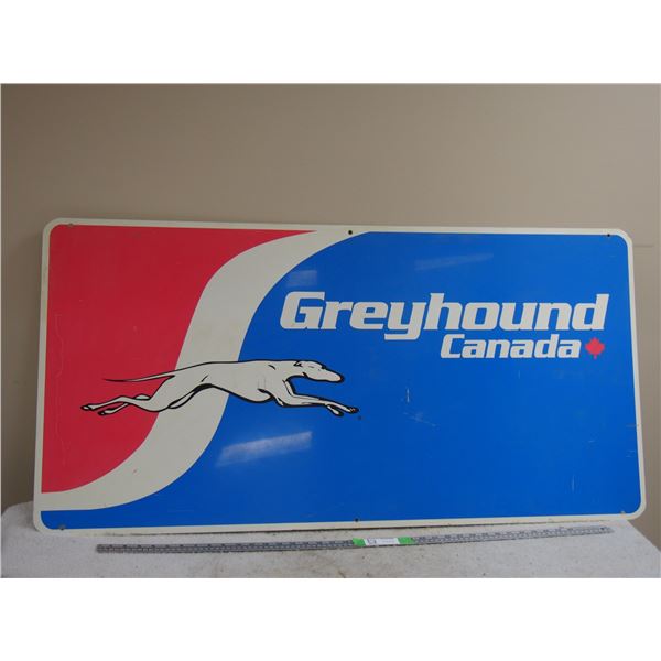 Greyhound Canada Tin Sign VINTAGE 48 by 24"