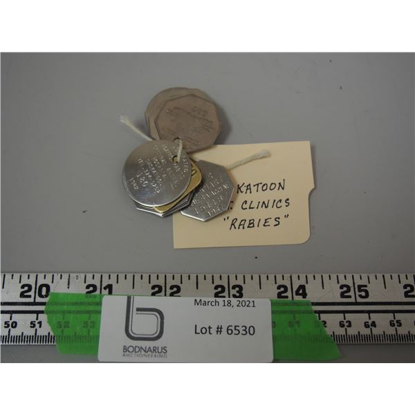 SASKATOON VET CLINICS DOG TAGS