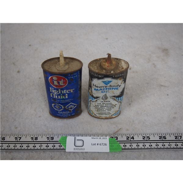 It Lighter Fluid Metal Tin Plus Canadian Tire Heavy Body Machine Oil Metal Tin