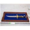 Image 1 : Franklin Mint Golden Eagle Decorative Knife in Display Case 15.75" L (Knife)