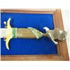 Image 3 : Franklin Mint Golden Eagle Decorative Knife in Display Case 15.75" L (Knife)