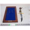 Image 4 : Franklin Mint Golden Eagle Decorative Knife in Display Case 15.75" L (Knife)