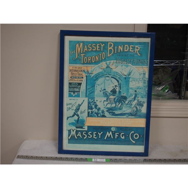 Massey Toronto Binder Picture in Frame 19 by 25.5" L