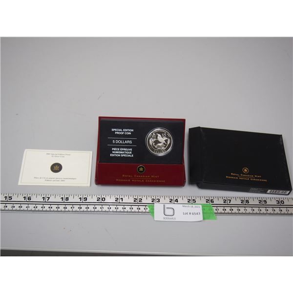 2005 SPECIAL EDITION PROOF $5 SLIVER COIN