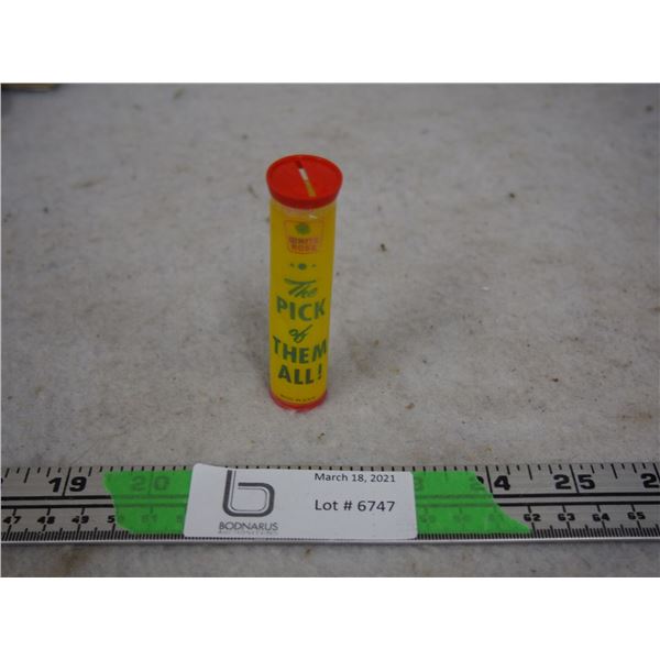 White Rose Coin Holder Bank