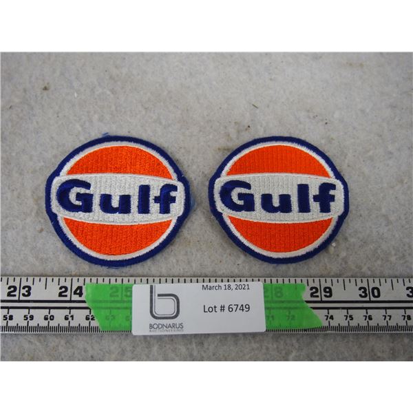 2 Vintage Gulf Patches