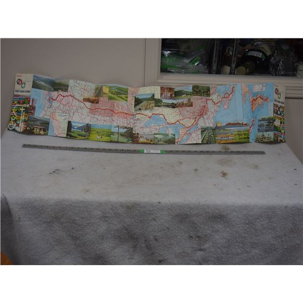 Vintage BA Trans Canada Highway Map