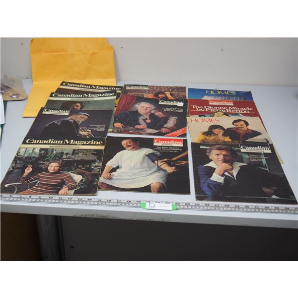 1970'S 11 CANADIAN AND HOMES MAGAZINES
