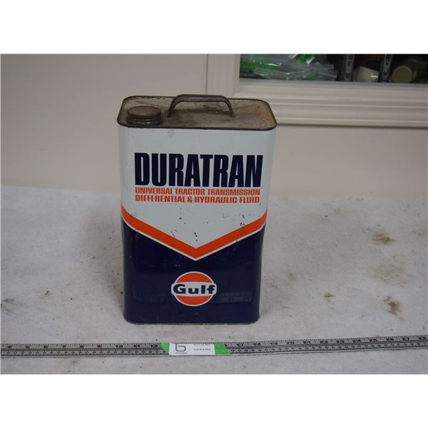 Gulf Duratran Two Imperial Gallon OIl Tin