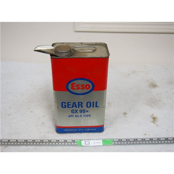 Esso Gear Oil EX90 One Gallon Oil Tin EMPTY