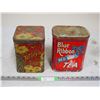 Image 1 : 2X THE MONEY - Vintage Tetley's Tea Tin and Blue Ribbon Tea Tin