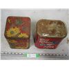 Image 2 : 2X THE MONEY - Vintage Tetley's Tea Tin and Blue Ribbon Tea Tin