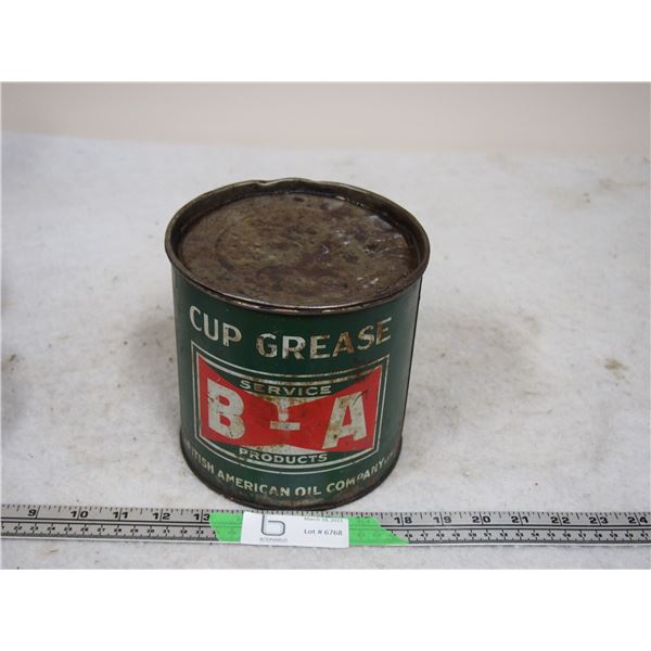 Vintage BA Cup Grease Can