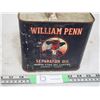 Image 4 : Vintage William PENN Separator Oil Tin 6" T