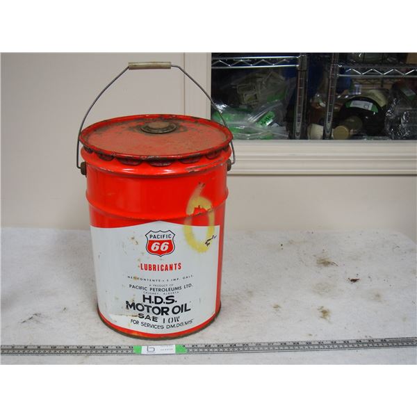 Pacific 66 Lubricants Motor Oil SAE 10W Oil Pail