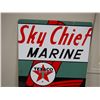 Image 2 : Texaco Sky Chief Marine Metal Sign 12 by 18"