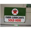 Image 1 : Texaco Farm Lubricants Metal Sign 12 by 16.75"