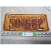 Image 1 : 1950 Sask License Plate