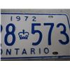 Image 2 : Pair of 1972 Ontario License Plates