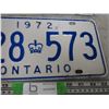 Image 3 : Pair of 1972 Ontario License Plates