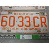 Image 3 : Pair of 1976 BC License Plates