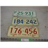Image 1 : 3X THE MONEY - 1968, 72, 73 Sask License Plates
