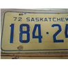 Image 4 : 3X THE MONEY - 1968, 72, 73 Sask License Plates