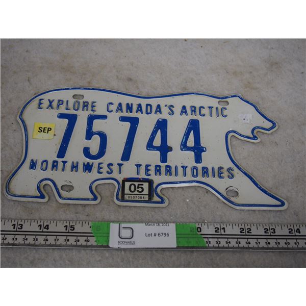 NWT License Plate