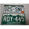 Image 2 : 2 Colorado and 1 Mississippi License Plates