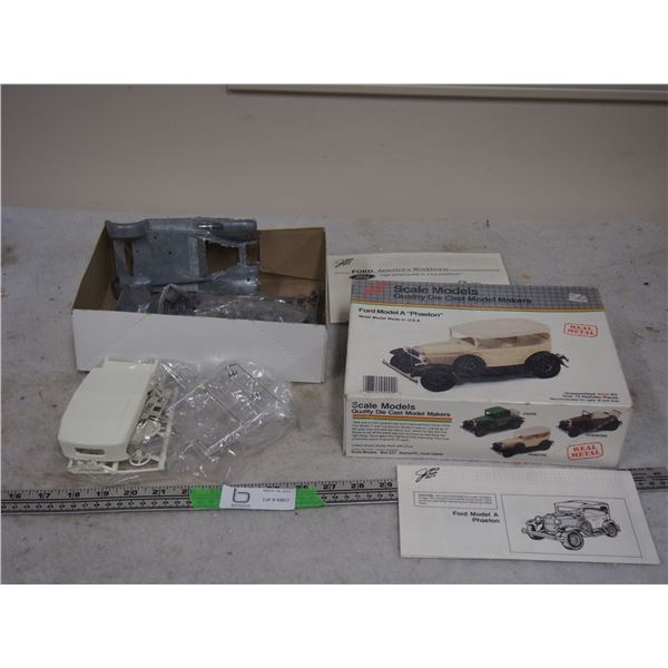 Ford Model A Phaeton Scale Model Real Metal Unassembled with Instructions