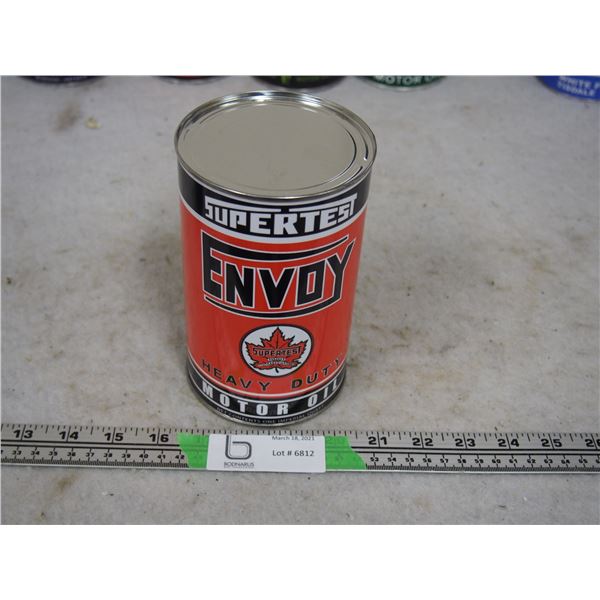 Supertest Envoy Heavy Duty Motor Oil 1 Quart Re-Wrapped Can