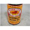 Image 2 : Prairie Cities Oil Co LTD Buffalo Motor Oil 1 Quart Re-Wrapped Can