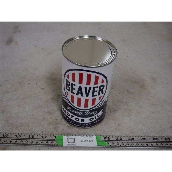 Beaver Heavy Duty Motor Oil 1 Quart Re-Wrapped Can