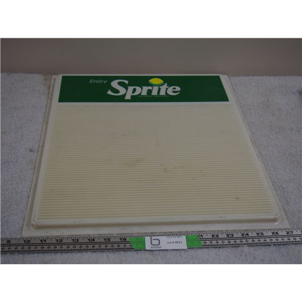 Sprite Plastic Insert 17.75 by 19.75"