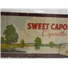 Image 5 : Sweet Caporal Tobacco Carboard Sign on Wood with Plexiglass - Sign 18 by 45.5"