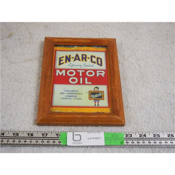 Enarco Motor Oil Picture in Frame 6.5 by 8.5"