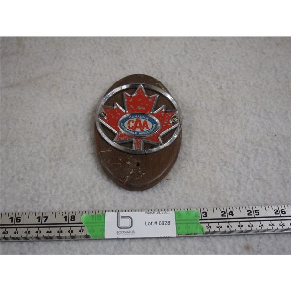 CAA Badge Mounted on Wood