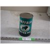 Image 1 : Buffalo Oil Rewrapped 1 Quart Can Empty (True Color of Can DID NOT Picture Well)