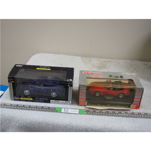 2X THE MONEY - American Classic 1940 Sedan 1/24 N.I.B Plus Majorette Club 1/24 Porches 944 N.I.B