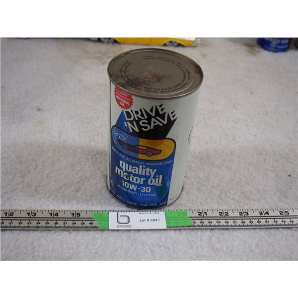 Drive n Save Quality Motor Oil 12w30 Full 1 Quart Can