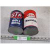 Image 4 : 2X THE MONEY - STP and Esso Oil 1 Quart Cans Empty