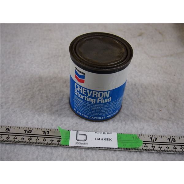 Chevron Starting Fluid Can Empty