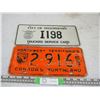 Image 1 : 1966 NWT License Plates and City of Yellow Knife Tracked Service Card License Plate