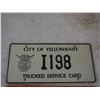 Image 2 : 1966 NWT License Plates and City of Yellow Knife Tracked Service Card License Plate